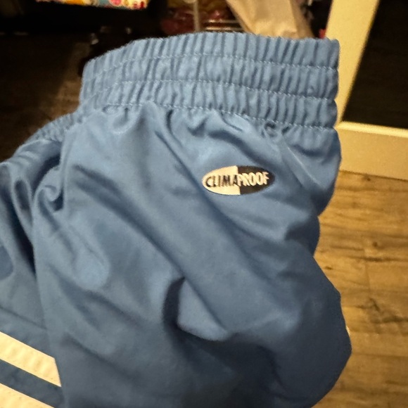 Adidas Navy Track Pants with White Stripes - Picture 2 of 4